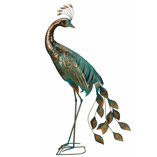 Peacock Preening - Exclusive Ironworks - Peacock Decoration Metal
